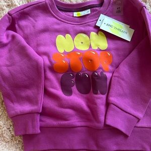 Epic Threads Kids' Purple Sweatshirt - Non Stop Fun